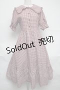 m petit by misako / ギンガムチェックワンピース  赤ｘ白 S-25-07-01-038-LO-OP-HR-ZS