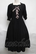 m petit by misako / AMレースアップワンピース  黒 S-25-07-01-040-LO-OP-HR-ZS