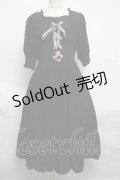 m petit by misako / AMレースアップワンピース  黒 S-25-07-01-040-LO-OP-HR-ZS