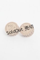 Q-pot. / Ribbon Ghost Biscuit ピアス  ベージュ S-25-07-03-001-QP-AC-AS-ZS