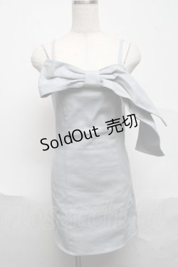 画像1: EATME / ストーンストラップリボンワンピース  サックス S-25-07-03-047-LO-OP-HR-ZS
