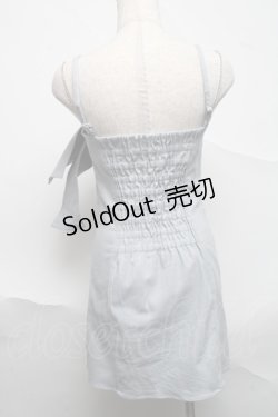 画像2: EATME / ストーンストラップリボンワンピース  サックス S-25-07-03-047-LO-OP-HR-ZS