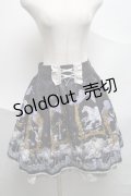 axes femme kawaii / ジュエリースターズスカート  紺 S-25-07-03-053-AX-SK-HR-ZI