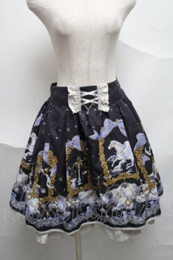 画像1: axes femme kawaii / ジュエリースターズスカート  紺 S-25-07-03-053-AX-SK-HR-ZS