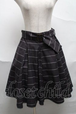 画像1: axes femme / ベルト付きスカート  グレー S-25-07-03-057-AX-SK-HR-ZS