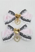 BABY,THE STARS SHINE BRIGHT / Queen of Hearts リボンクリップ  ピンク S-25-07-03-1005-BA-ZA-AS-ZS