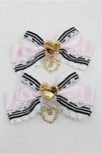 BABY,THE STARS SHINE BRIGHT / Queen of Hearts リボンクリップ  ピンク S-25-07-03-1005-BA-ZA-AS-ZS