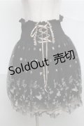axes femme / バタフライ刺繍ハイウエストスカート  黒 S-25-07-03-1054-AX-SK-HR-ZI