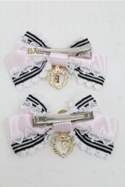 画像2: BABY,THE STARS SHINE BRIGHT / Queen of Hearts リボンクリップ  ピンク S-25-07-03-1005-BA-ZA-AS-ZS