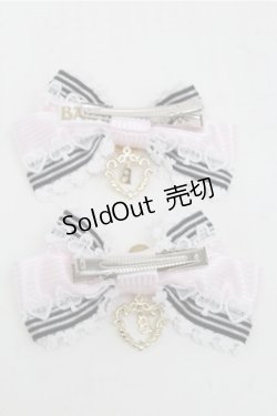 画像2: BABY,THE STARS SHINE BRIGHT / Queen of Hearts リボンクリップ  ピンク S-25-07-03-1005-BA-ZA-AS-ZS