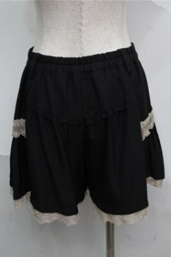 画像2: axes femme / 脇タック入りショートパンツ  黒 S-25-07-03-1056-AX-PA-AS-ZS