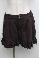 axes femme / ラメショートパンツ  ブラウン S-25-07-03-1057-AX-PA-AS-ZS