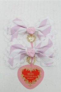 BABY,THE STARS SHINE BRIGHT / Patissiere Bonbon Ribbonクリップ  ピンク S-25-07-03-1006-BA-AC-AS-ZS