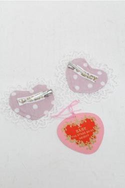 画像2: BABY,THE STARS SHINE BRIGHT / Milky Dot ハートクリップ  ピンク S-25-07-03-1007-BA-AC-AS-ZS