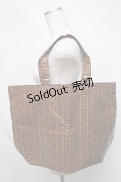 画像1: Q-pot. / チョコレートトートバッグ  ブラウン S-25-07-03-1010-QP-BG-AS-ZS