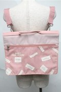 BABY PINK HOUSE / ロゴリュック  ピンク S-25-07-03-1012-LO-ZA-HR-ZS