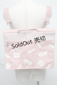 BABY PINK HOUSE / ロゴリュック  ピンク S-25-07-03-1012-LO-ZA-HR-ZS