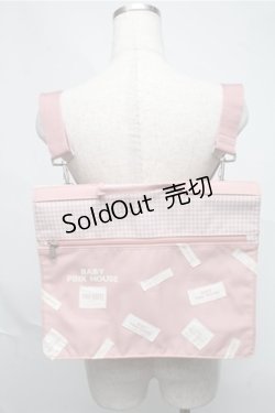 画像2: BABY PINK HOUSE / ロゴリュック  ピンク S-25-07-03-1012-LO-ZA-HR-ZS