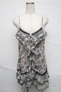 axes femme / チュニック  オフｘ黒 S-25-07-03-1015-AX-TO-HR-ZS