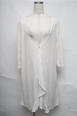 画像1: axes femme / バックレースロングカーディガン  キナリ S-25-07-03-1016-AX-TO-HR-ZS