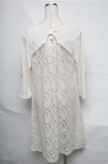 画像2: axes femme / バックレースロングカーディガン  キナリ S-25-07-03-1016-AX-TO-HR-ZI (2)