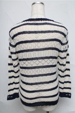 画像2: axes femme / トップス  オフｘ紺 S-25-07-03-1017-AX-TO-AS-ZS