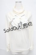 axes femme / リボンプルオーバー  オフ S-25-07-03-1018-AX-TO-HR-ZS