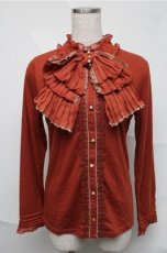 画像1: axes femme / ビッグリボンカットソー  オレンジ S-25-07-03-1031-AX-TO-HR-ZT127 (1)