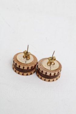 画像3: Q-pot. / Ribbon Ghost Biscuit ピアス  ベージュ S-25-07-03-001-QP-AC-AS-ZS