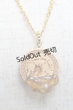 画像1: Q-pot. / プー ハニービスケットネックレス  ブラウン S-25-07-03-023-QP-AC-AS-ZS