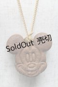 Q-pot. / ミッキーマウス/チョコミントクッキーサンドアイスネックレス  ブラウン S-25-07-03-024-QP-AC-AS-ZS