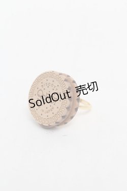 画像1: Q-pot. / ラウンドビスケットリング  ブラウン S-25-07-03-004-QP-AC-AS-ZS