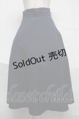 an another angelus / レリーフ金具ベルト付きフレアースカート【ベルト欠品】  紺 S-25-07-04-048-CA-SK-AS-ZS