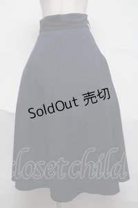 an another angelus / レリーフ金具ベルト付きフレアースカート【ベルト欠品】  紺 S-25-07-04-048-CA-SK-AS-ZS