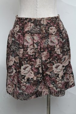 画像2: axes femme / ゴブランプリントスカート  黒 S-25-07-04-051-AX-SK-HR-ZS