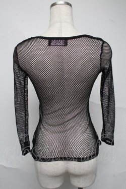画像2: GOTH / メッシュトップス  黒ｘ紫 S-25-07-04-007-GO-TO-HR-ZS