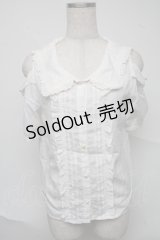 LIZ LISA / セーラー襟オフショルブラウス  白 S-25-07-04-020-LO-BL-HR-ZS