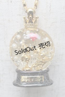 画像1: Q-pot. / Mickey＆Minnie's Dreamy Snow Dome Necklace  ゴールド S-25-07-04-003-QP-AC-AS-ZS