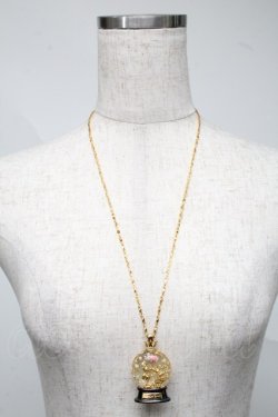 画像2: Q-pot. / Mickey＆Minnie's Dreamy Snow Dome Necklace  ゴールド S-25-07-04-003-QP-AC-AS-ZS