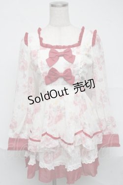 画像1: LIZ LISA / ローズ柄セットアップ  オフｘボルドー S-25-07-04-030-LO-TO-HR-ZI