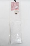 m petit by misako / AMOVKTPレースリボンオーバーニー  白 S-25-07-05-001-LO-ZA-AS-ZS