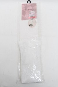 m petit by misako / AMOVKTPレースリボンオーバーニー  白 S-25-07-05-001-LO-ZA-AS-ZS