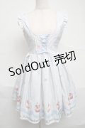 Ank Rouge / カップケーキワンピース  サックス S-25-07-05-044-CA-OP-AS-ZS