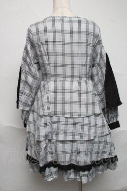 画像2: NieR Clothing / チェックワンピース  サックス S-25-07-05-045-PU-OP-AS-ZS