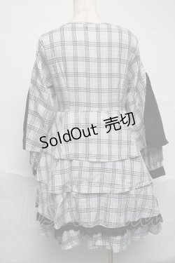画像2: NieR Clothing / チェックワンピース  サックス S-25-07-05-045-PU-OP-AS-ZS