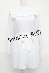 E hｙphen WORLD GALLERY Bon Bon / パステルセーラーワンピース  サックス S-25-07-05-046-LO-OP-HR-ZS