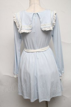 画像2: E hｙphen WORLD GALLERY Bon Bon / パステルセーラーワンピース  サックス S-25-07-05-046-LO-OP-HR-ZS
