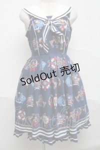 Angelic Pretty / Vintage Marineジャンパースカート  紺 S-25-07-05-049-AP-OP-AS-ZS