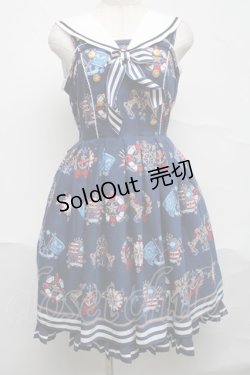 画像1: Angelic Pretty / Vintage Marineジャンパースカート  紺 S-25-07-05-049-AP-OP-AS-ZS