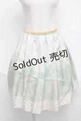 Franche Lippee /森の動物スカート  グリーン S-25-07-05-055-LO-SK-HR-ZS